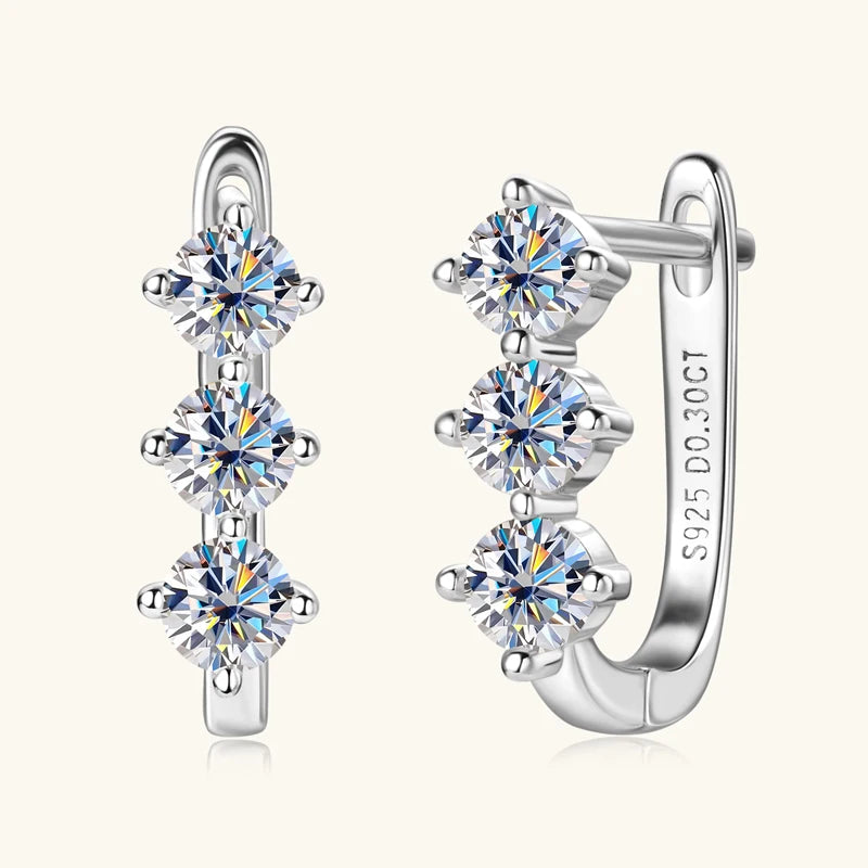 Trilune Earrings
