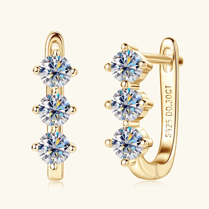 Trilune Earrings