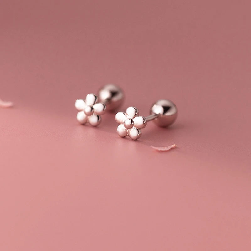 Flower Power Round Stud Earrings